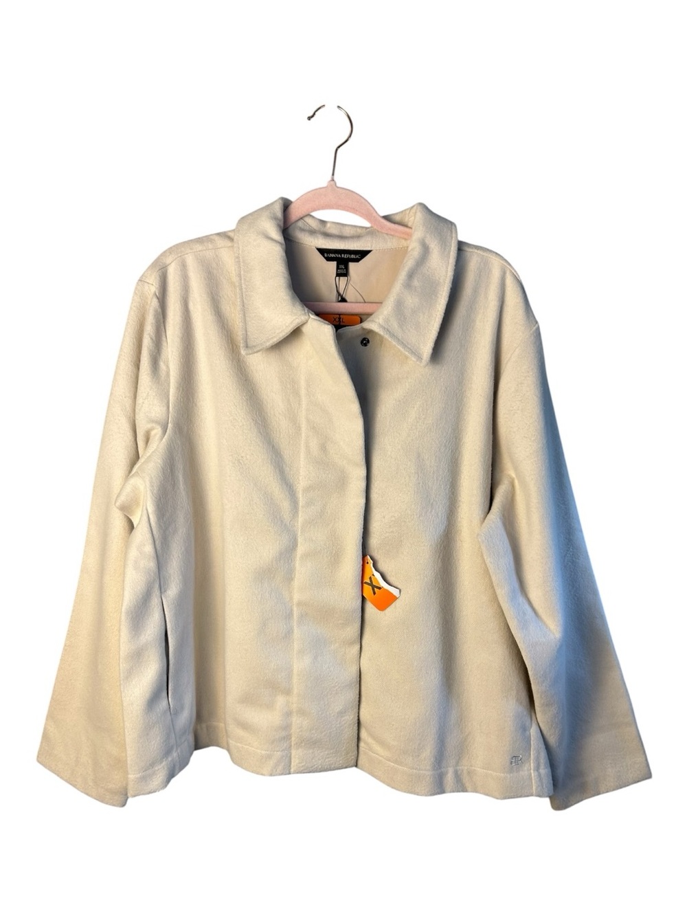Banana Republic Cream Button-Front Pea Coat Size XXL NWT - Picture 9 of 10